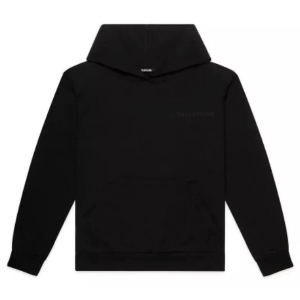 Talentless Womens Hoodie Black Cotton Puff Print Logo Sweatshirt | Medium